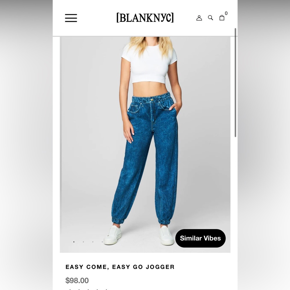 Blank NYC terry jogger jeans
